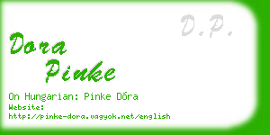 dora pinke business card